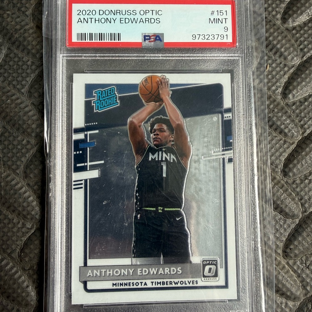 Panini PSA 9 Anthony Edwards Rookie Card #151